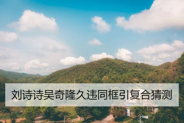刘诗诗吴奇隆久违同框引复合猜测